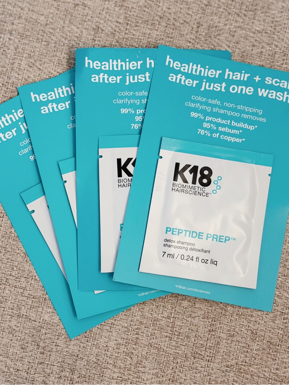 K18 Biomimetic Hairscience Peptide Prep Clarifying Detox Shampoo 28ml